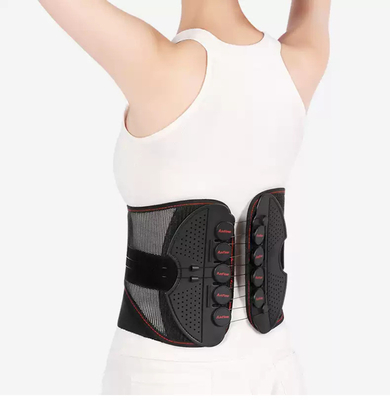 Ayuda ajustable lumbar respirable de la compresión de Mesh Pulley Back Brace Lightweight