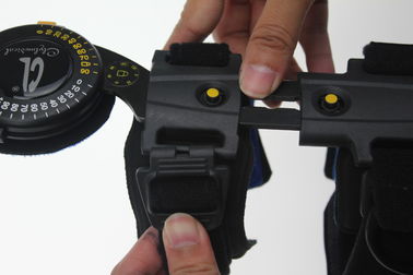 Color negro de Op. Sys. de rodilla del apoyo del poste telescópico médico dejado o correcto del tamaño universal