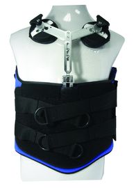 Corsé trasero quirúrgico lumbar torácico de la ayuda de Tlso de la parte posterior del apoyo negro de la espina dorsal