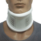 Cuero artificial del cuello del blanco del cuello cervical ajustable médico semi rígido del cuello