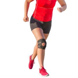 6" siguiendo el apoyo de rodilla médico corto con la bisagra y el contrafuerte duales de la media luna