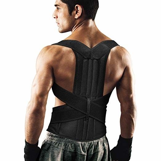 Material de elástico cómodo respirable del corrector de la postura del apoyo de la espina dorsal de la parte posterior de Dorsalumbar
