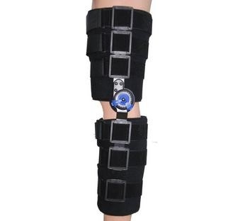 XS S M L Post Op Adjustable articuló el apoyo de rodilla con la ayuda del metal